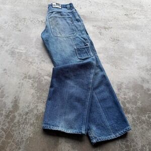 Vintage early 2000's Phat Farm Faded Worn Wide Leg carpenter Denim jeans